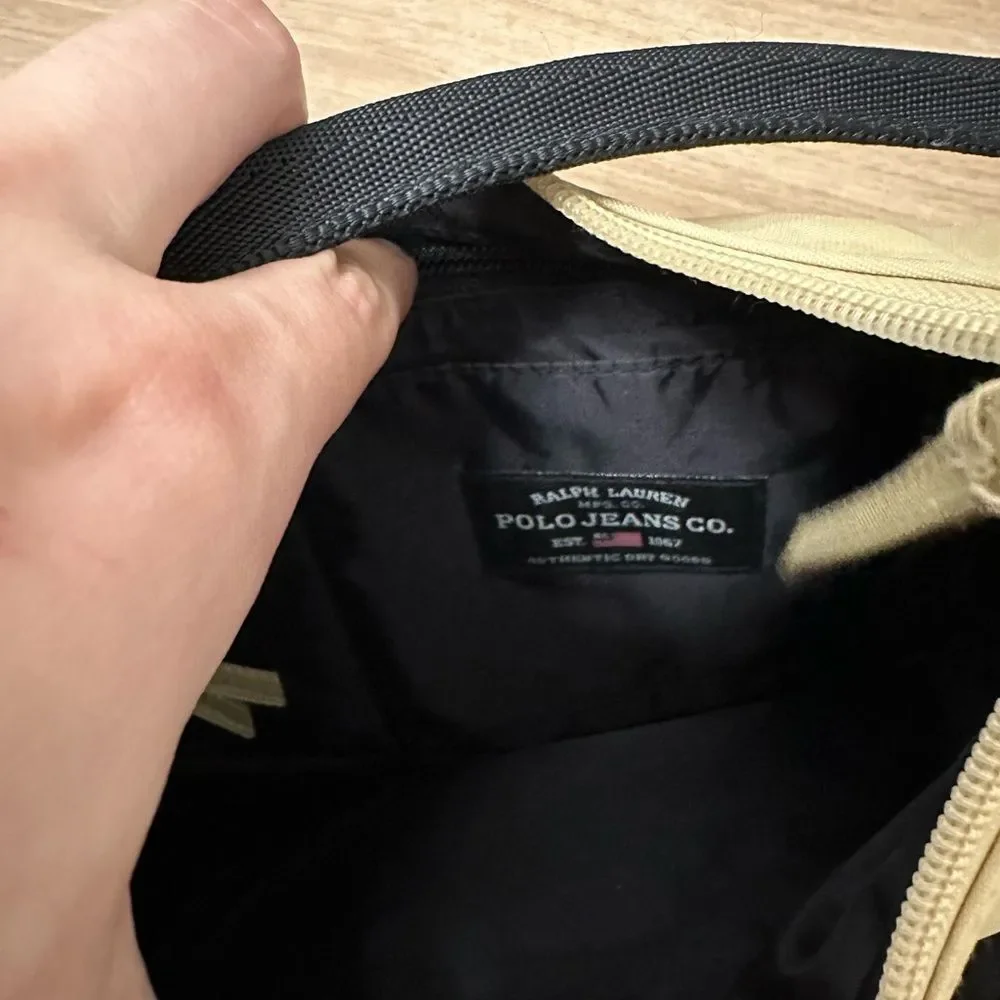 Y2K Ralph Lauren Polo Jeans Co Shoulder Satchel Bag